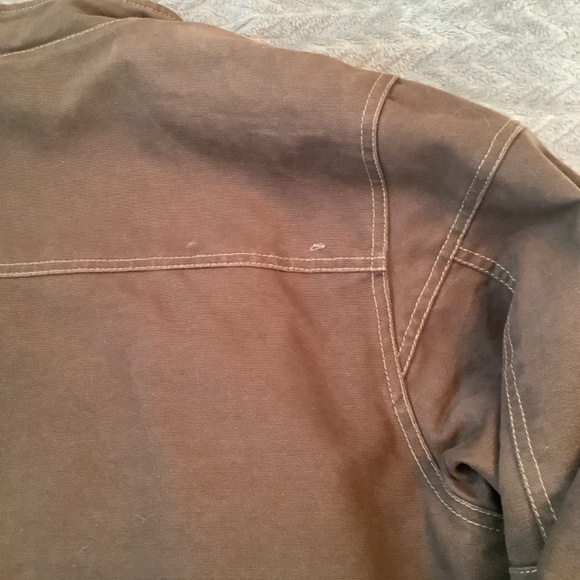Arborwear Men's Large Canvas Work Jacket Fleece Lined Brown - Picture 14 of 14